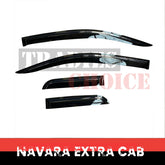 Weathershields, Weather shields for Nissan Navara np300 d23 Extra cab 2014+ 4pcs